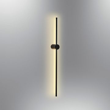 Aplica de perete L1174, Negru, 10x6x91 cm - Negru
