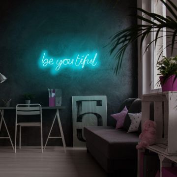 Aplica de Perete Neon Be you tiful - Albastru