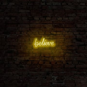 Aplica de Perete Neon Believe - Galben
