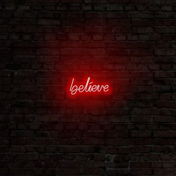 Aplica de Perete Neon Believe - Rosu