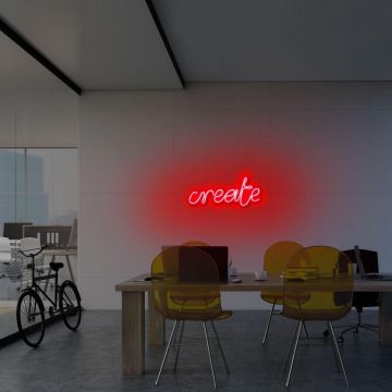 Aplica de Perete Neon Create - Rosu