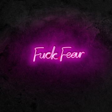 Aplica de Perete Neon Fuck Fear - Roz