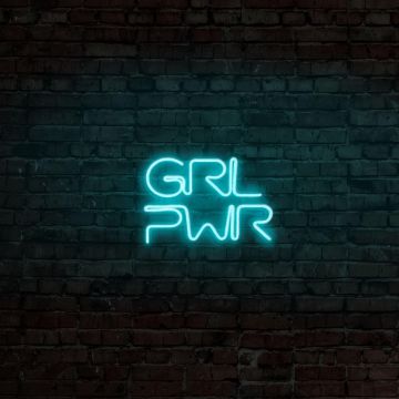 Aplica de Perete Neon Girl Power - Albastru