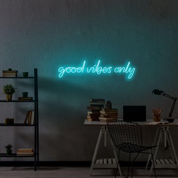 Aplica de Perete Neon Good Vibes Only - Albastru