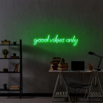 Aplica de Perete Neon Good Vibes Only - Verde