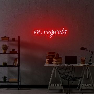Aplica de Perete Neon No Regrets, 52x16 cm - Rosu