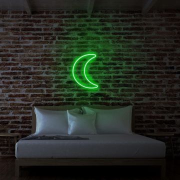 Aplica de Perete Neon Semi Luna - Verde