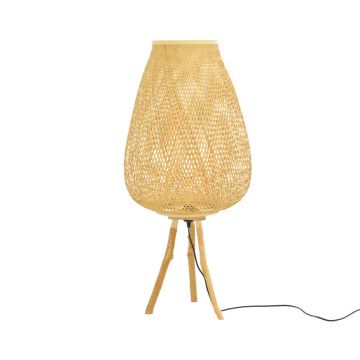 Lampa de podea Vazel bambus, Natural, D38x84 cm - Natur