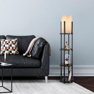 Lampadar Square 7111 - Negru