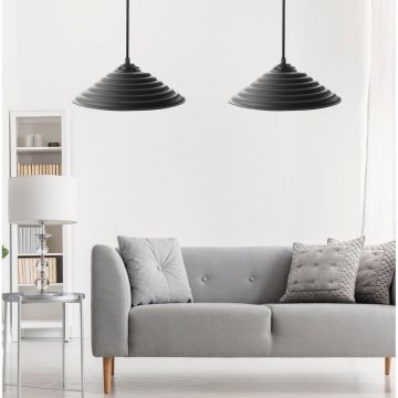 Lustra 204 Chandelier, Negru, 25x25x50 cm - Negru