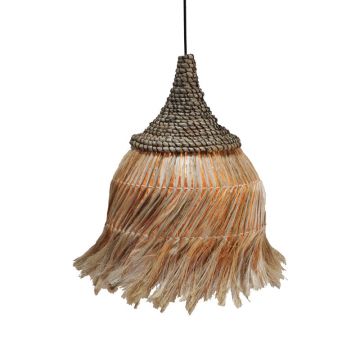 Lustra Arupade lemn abaca, Natural, 35x35x50 cm - Maro