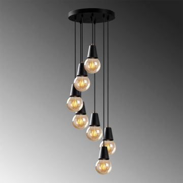 Lustra Candelabra, Negru, 50x50x104 cm - Negru