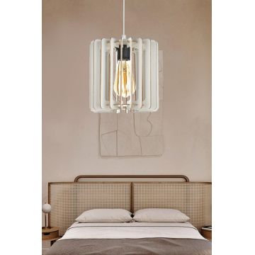 Lustra Cylinder Chandelier, Alb - Alb