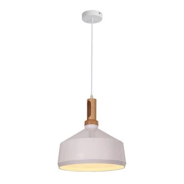Lustra Denvel I metal, alb-auriu, 35x35x122 cm - Alb