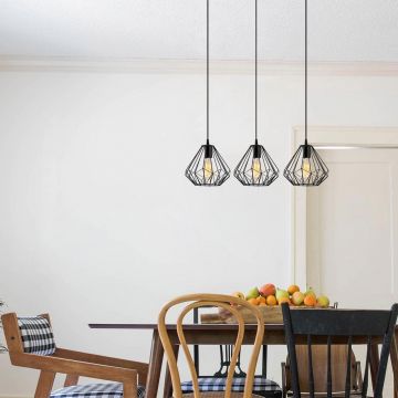 Lustra Diamond Chandelier, Negru - Negru