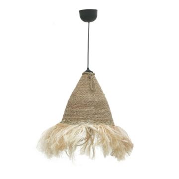 Lustra din iuta Ge Geole, Natural, D30x84 cm - Natur