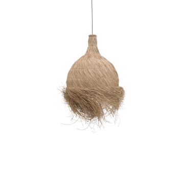 Lustra din paie Cazin Boho, Natural, 60x60x68 cm - Natur