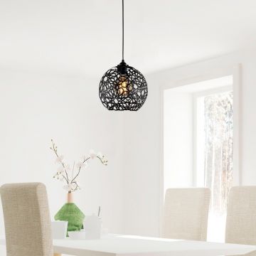 Lustra Dumrul Chandelier, Negru, 25x25x119 cm - Negru