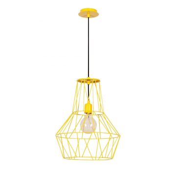 Lustra Eclare, Galben, 37x37x137 cm - Galben