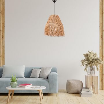 Lustra Fringe Chandelier, Natural - Natural