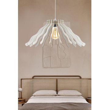Lustra Fringed Chandelier, Alb - Alb