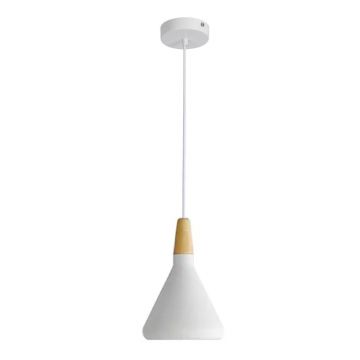 Lustra Jedren alb metal, 18x18x119 cm - Alb