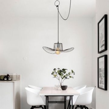 Lustra Lady, Negru, 50x50x14 cm - Negru