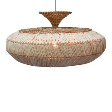 Lustra Lafrene din fibre eco, Natural, 90x90x43 cm - Natur