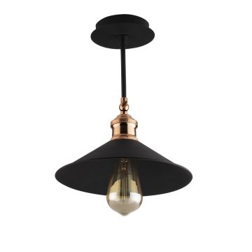 Lustra Litup 01, Negru, 24x24x31 cm - Negru