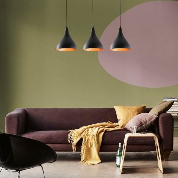 Lustra Luminoxa, Negru, 72x72x118 cm - Negru