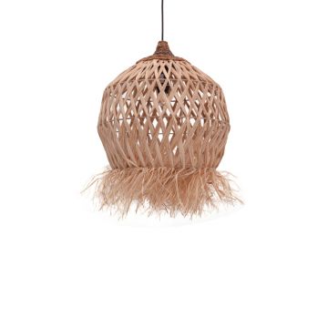 Lustra Marjione din fibre eco, Natural, 45x45x55 cm - Natur
