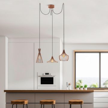 Lustra Mezopotamya Chandelier, 114x114x130 cm - Cupru