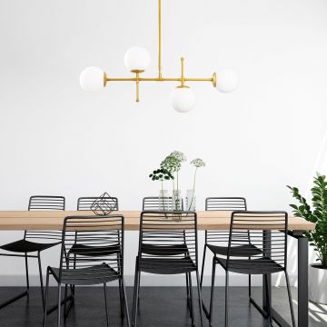Lustra Nirvana, Auriu, 15x15x67 cm - Auriu