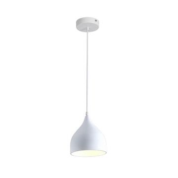 Lustra Perce metal, Alb - Negru, 17x17x100 cm - Alb