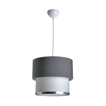 Lustra PWL-0963, alb-argintiu, 30x55 cm - Alb