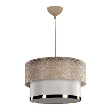 Lustra PWL-1090, aur alb, D30x20 cm - Alb
