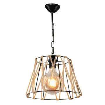 Lustra PWL-1114, negru-bej, 30x30x54 cm - Negru