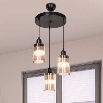 Lustra PWL-1195, Negru, 30x30x80 cm - Negru