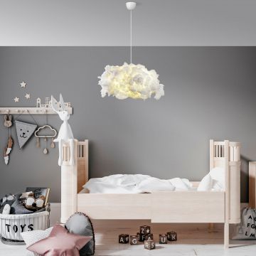 Lustra Serenity Chandelier, Alb, 45x35x70 cm - Alb
