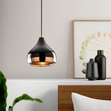 Lustra Solu 01, Negru, 17x17x112 cm - Negru