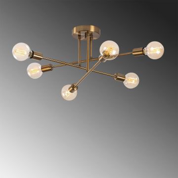 Lustra Staint, Vintage, 64x64x30 cm - Auriu