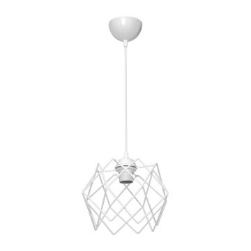 Lustra Teeby, metal, Alb, 22x22x17 cm - Alb
