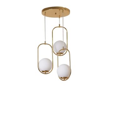 Lustra Valeria, Auriu, 70x30 cm - Auriu