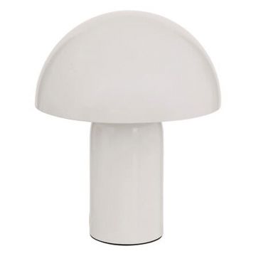 Veioză masă lamp Mushi metal, alb, Ø20x25 cm - Alb