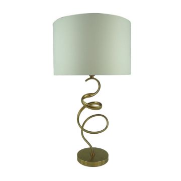 Veioza Valou, aluminiu si textil, D35x65 cm - Auriu