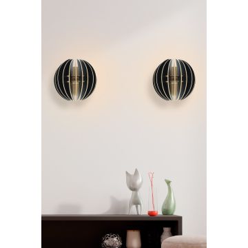 Aplică de perete 208-SS2, Negru - Negru
