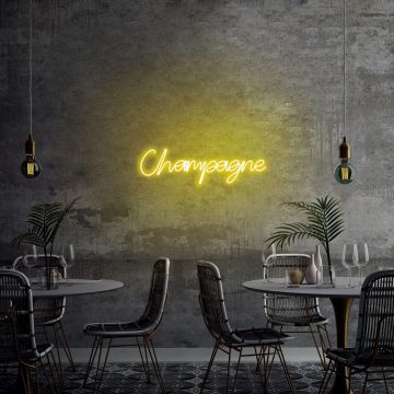 Aplica de Perete Neon Champagne - Galben