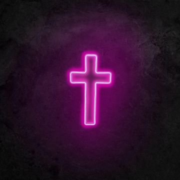Aplica de Perete Neon Cross Cruce - Roz