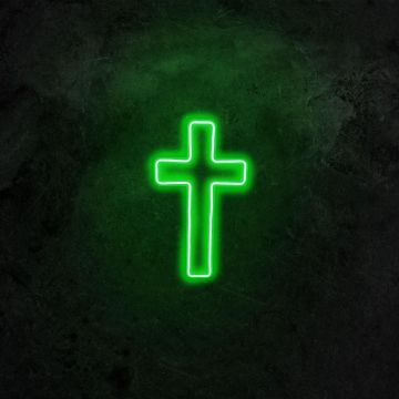 Aplica de Perete Neon Cross Cruce - Verde