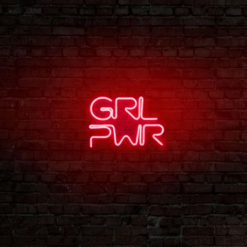 Aplica de Perete Neon Girl Power - Rosu